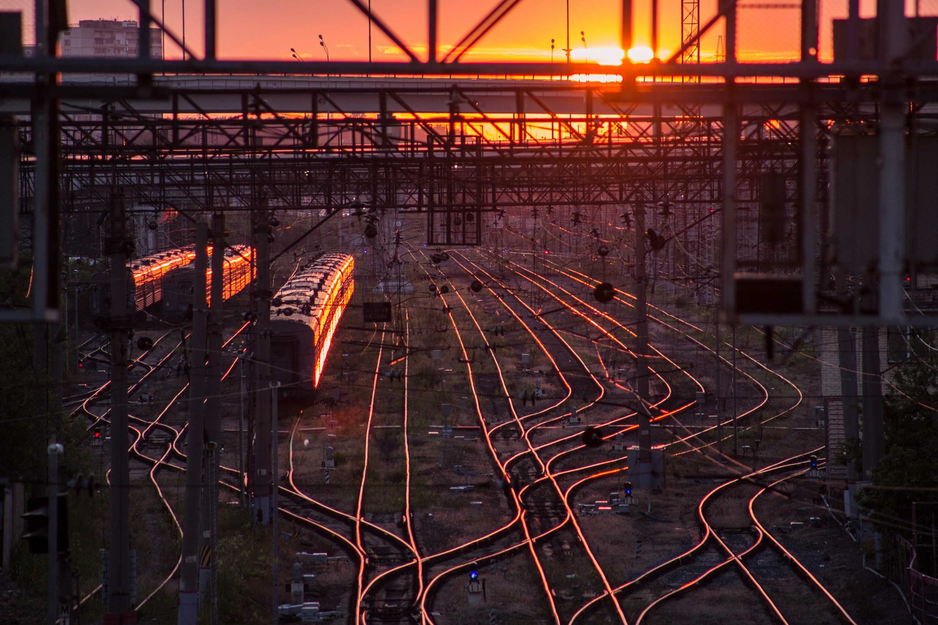 railway-in-sunset