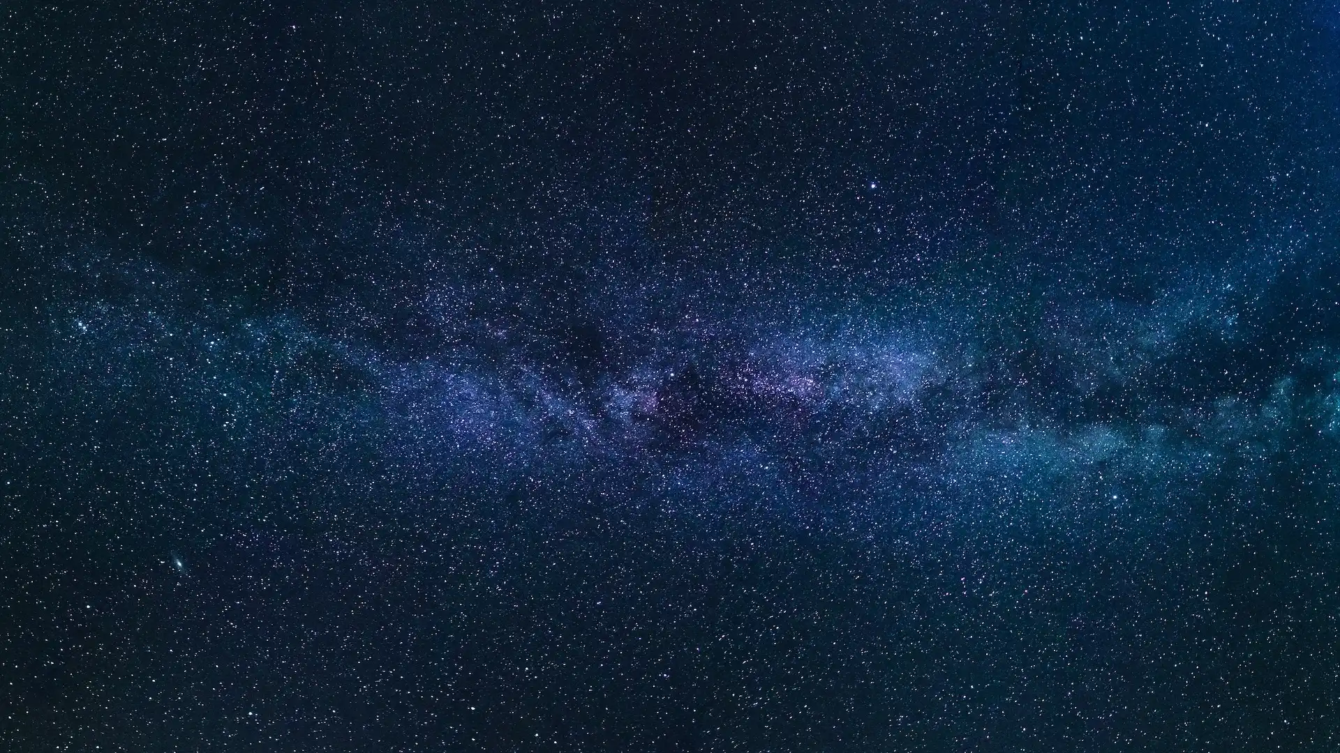 The milky way surrounded by thousands of stars